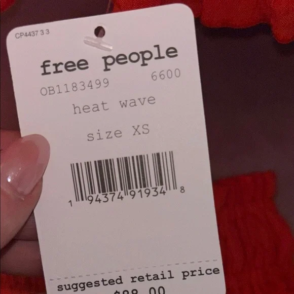 NWT Free People Hooked On You Halter Cropped mini skirt set. - Picture 7 of 7